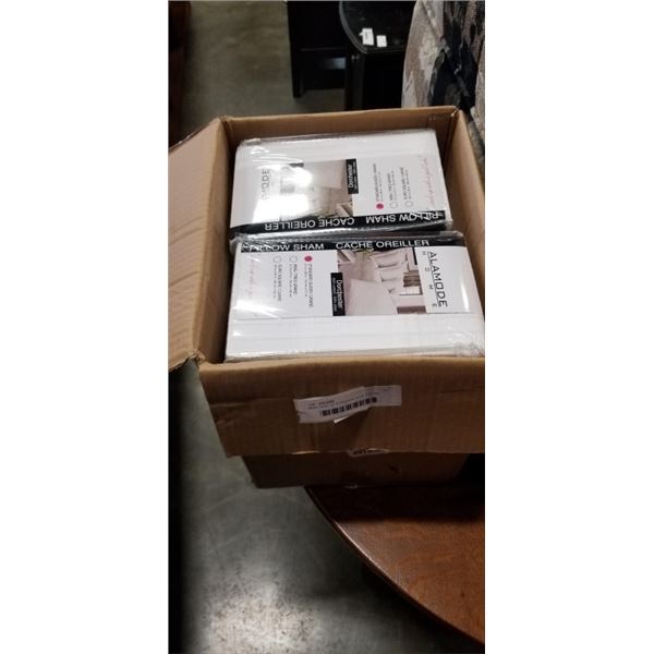 NEW CASE OF STANDARD SIZE PILLOW SHAMS