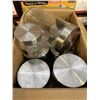 Image 5 : KITCHENAID TOASTER OVEN AND CANNISTERS WITH BOX OF KITCHEN SUPPLIES, COOKIE SHEETS AND MIXING BOWLS