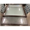 Image 2 : GLASS INSET DINING TABLE, MADE IN ITALY WITH 2 MATCHING DINING CHAIRS