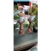 Image 3 : 2 LANTERNS AND 2 SMALL ARTIFICIAL PLANTS
