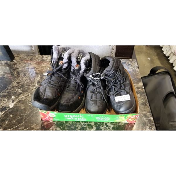 2 NEW MEN'S BOOTS, SIZE 7