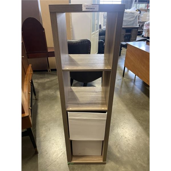 CUBICLE STORAGE SHELF WITH AND 2 BINS
