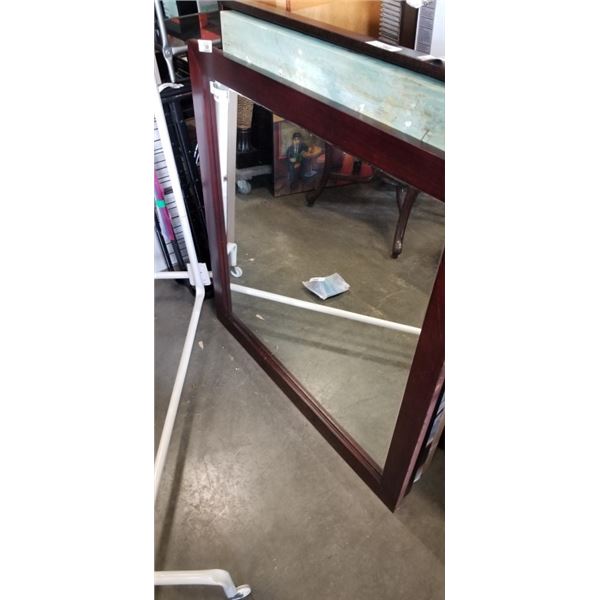 38" X 37" BEVELLED MIRROR