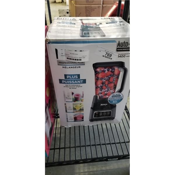 NINJA NUTRI NINJA DUO AUTO-IQ 1300W STAND BLENDER WITH NUTRI CUPS - TESTED WORKING