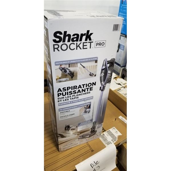 SHARK ROCKET PRO DLX CORDED STICK VACUUM - TESTED WORKING