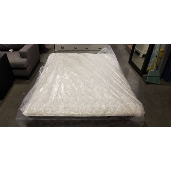 AS NEW KINGSDOWN AUBREY QUEENSIZE MATTRESS AND BOXSPRING RETAIL $999
