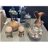 Image 2 : BOX OF LATERNS, BRASS JUG, COFFEE MIXER AND MORE