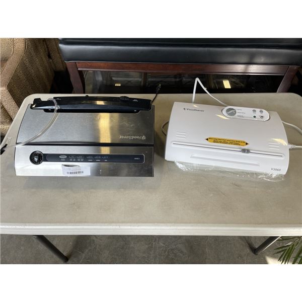 2 FOODSAVER VACUUM SEALERS