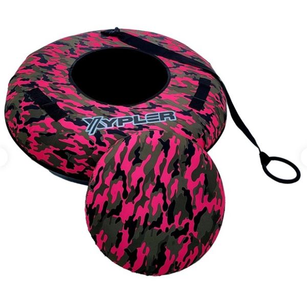 NEW XYPLER SNOW TUBE WITH HARD BOTTOM,  PINK CAMO, RETAIL $160