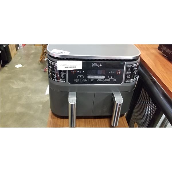 AS NEW NINJA FOODI 2 BASKET AIR FRYER TESTED WORKING