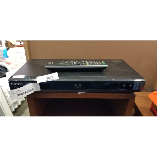 SONY BDP-S350 BLURAY PLAYER WITH REMOTE