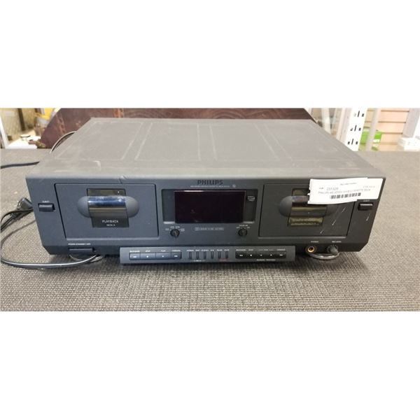 PHILLIPS 900 SERIES DOUBLE CASSETTE DECK FC910 WORKING