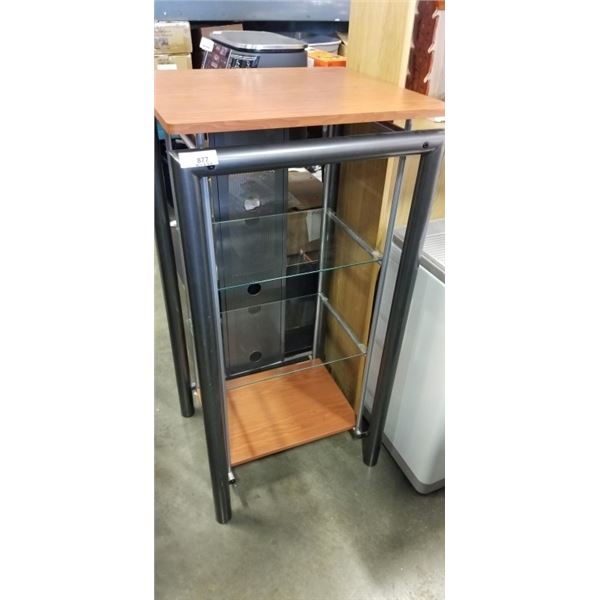 MODERN SHELF WITH GLASS SHELVES