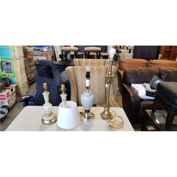 LOT OF VINTAGE LAMPS
