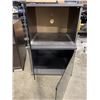 Image 2 : 2 PC GLASS DOOR CABINET AND NIGHTSTAND