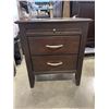Image 1 : TWO DRAWER END TABLE WITH PULL OUT TRAY