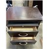 Image 2 : TWO DRAWER END TABLE WITH PULL OUT TRAY
