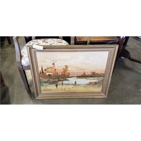 SIGNED PAINTING ON CANVAS