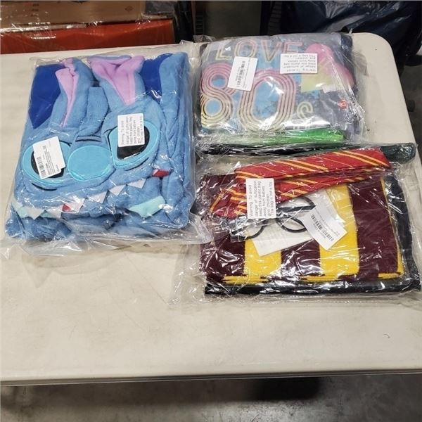ADULT ONESIE, HARRY POTTER COSTUME AND 80'S GIRL COSTUMES