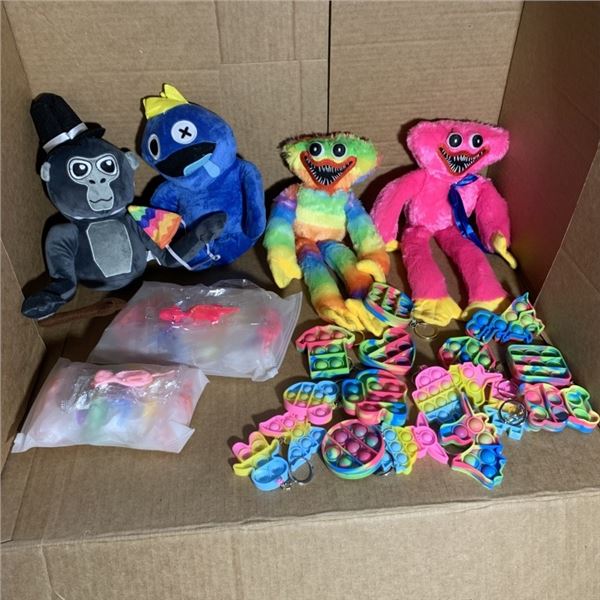 NEW MONKEY TAG PLUSH, POPPY PLAYTIME KISSY MISSY PLUSH, RAINBOW PLUSH, NEW ROBLOX PLUSH, 30PC OF SIL