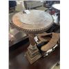 Image 2 : MARBLE TOP PLANTSTAND WITH CARVED BASE