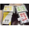 Image 2 : 2 NEW CASTER OIL PACKS, 3 PACKS MOSQUITO REPELLER PATCHES 180 PC PER PACK AND 300 CLEAR WHITEBOARD P