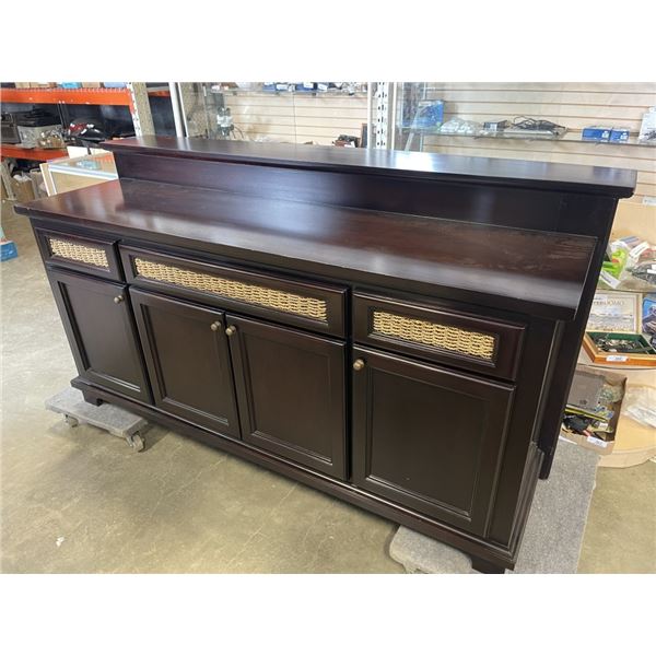 3 DRAWER, 4 CUPBOARD BAR