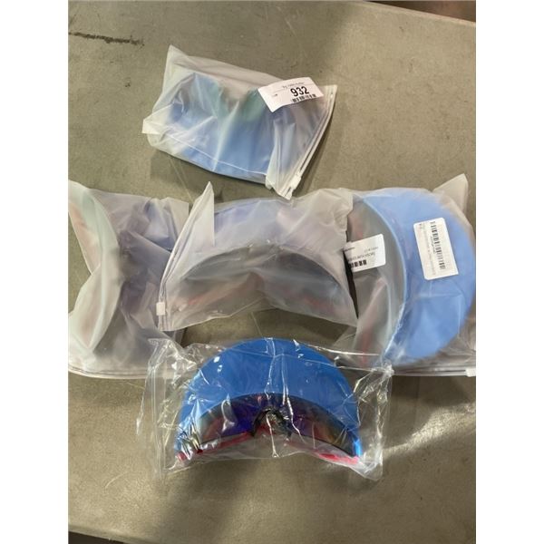 5 NEW POLORIZED SUNGLASSES WITH VISORS