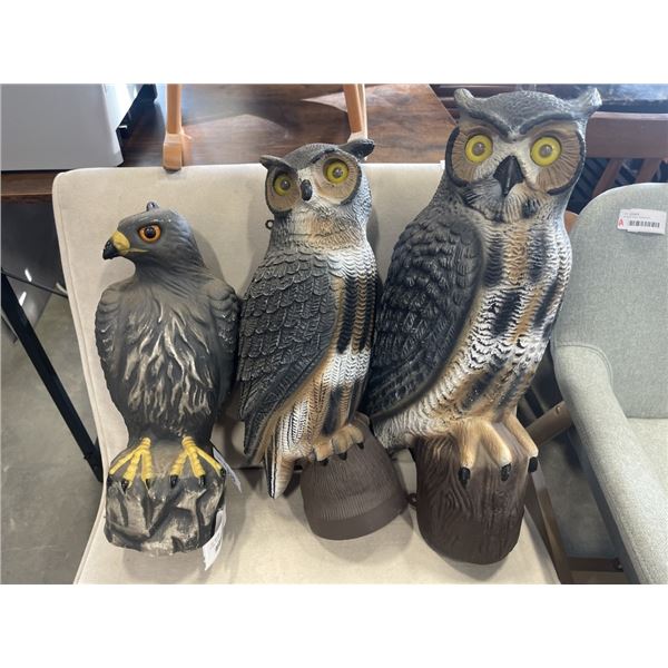 3 OWL DECOYS