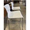 Image 3 : 2 WHITE BAR STOOLS