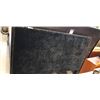 Image 1 : BLACK VELVET HEADBOARD AND BED RAILS