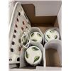 Image 2 : PORCELAIN CANNISTERS AND FAUX FRUIT