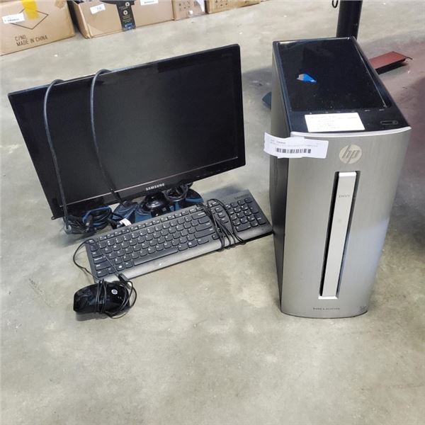 HP ENVY I7 6TH GEN DESKTOP COMPUTER WITH WINDOWS 10 PRO UPDATE, KEYBOARD, MOUSE AND MONITOR, READY T