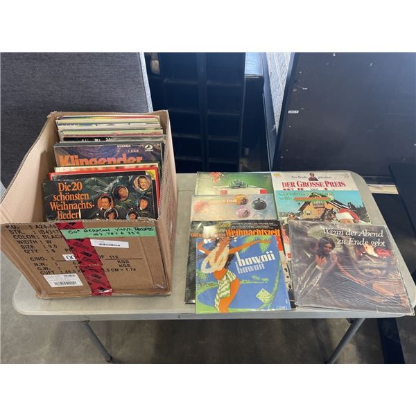BOX OF GERMAN RECORDS