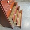 Image 2 : 6 DRAWER HIGHBOY DRESSER. SOLID WOOD