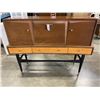 Image 1 : VINTAGE MCM SERVING UNIT, FLIP DOWN BAR
