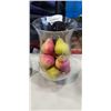 Image 3 : 3 GLASS DECOR ITEMS