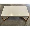 Image 1 : AS NEW MODERN WHITE TOP COFFEE TABLE