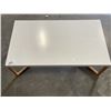 Image 2 : AS NEW MODERN WHITE TOP COFFEE TABLE