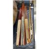 Image 1 : 3 EASTERN HAND FANS AND 2 CANES