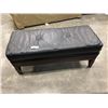 Image 1 : MODERN BLACK GENUINE LEATHER BENCH