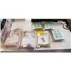 Image 1 : 2 NEW CASTER OIL PACKS, 3 PACKS MOSQUITO REPELLER PATCHES 180 PC PER PACK AND 300 CLEAR WHITEBOARD P
