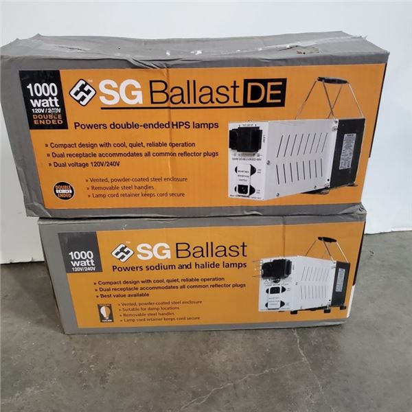 2 NEW SG BALLAST DE,1000W, DOUBLE ENDED