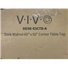 Image 2 : VIVO DARK WALNUT 63X55 INCH ELECTRIC SIT TO STAND CORNER DESK WITH BLACK MEDIUM SINGLE MOTOR FRAME