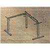 Image 3 : VIVO DARK WALNUT 63X55 INCH ELECTRIC SIT TO STAND CORNER DESK WITH BLACK MEDIUM SINGLE MOTOR FRAME