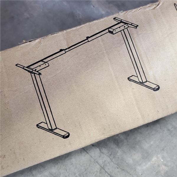 VIVO WHITE ELECTRIC DUAL MOTOR DESK FRAME