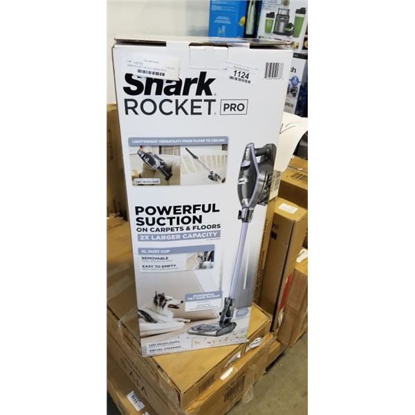 SHARK ROCKET PRO DLX CORDED STICK VACUUM - TESTED WORKING