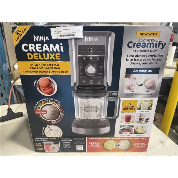 NINJA CREAMI 0.47L ICE CREAM, SORBET & MILKSHAKE MAKER - TESTED WORKING, RETAIL $199