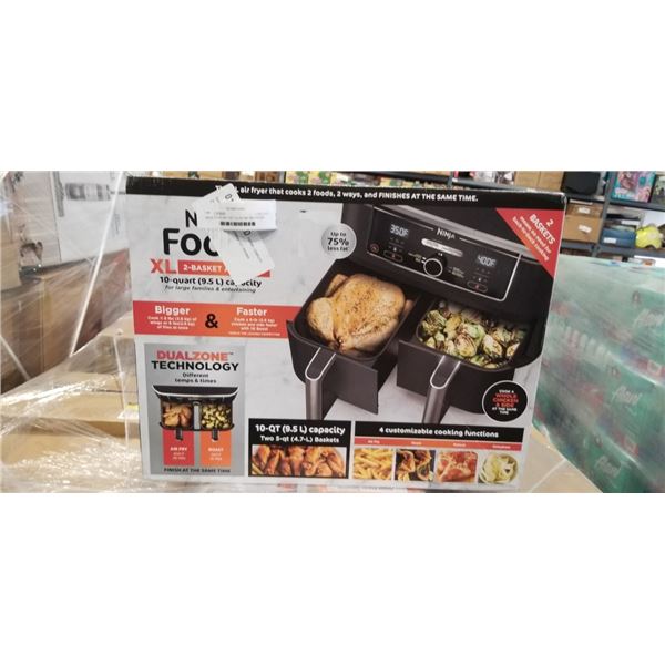 NINJA FOODI 4IN1 10QT DUALZONE AIR FRYER - TESTED WORKING