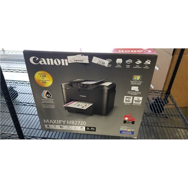 CANON MAXIFY MB2720 OFFICE AND BUSINESS WIRELESS ALL IN ONE PRONTER - TESTED WORKING, RETAIL $249